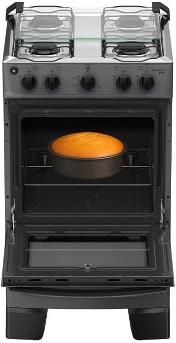 Fogão com Grade Deslizante e Acendimento Automático - Forno Limpa Fácil — foto 7