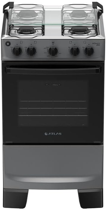 Fogão com Grade Deslizante e Acendimento Automático - Forno Limpa Fácil — foto 2