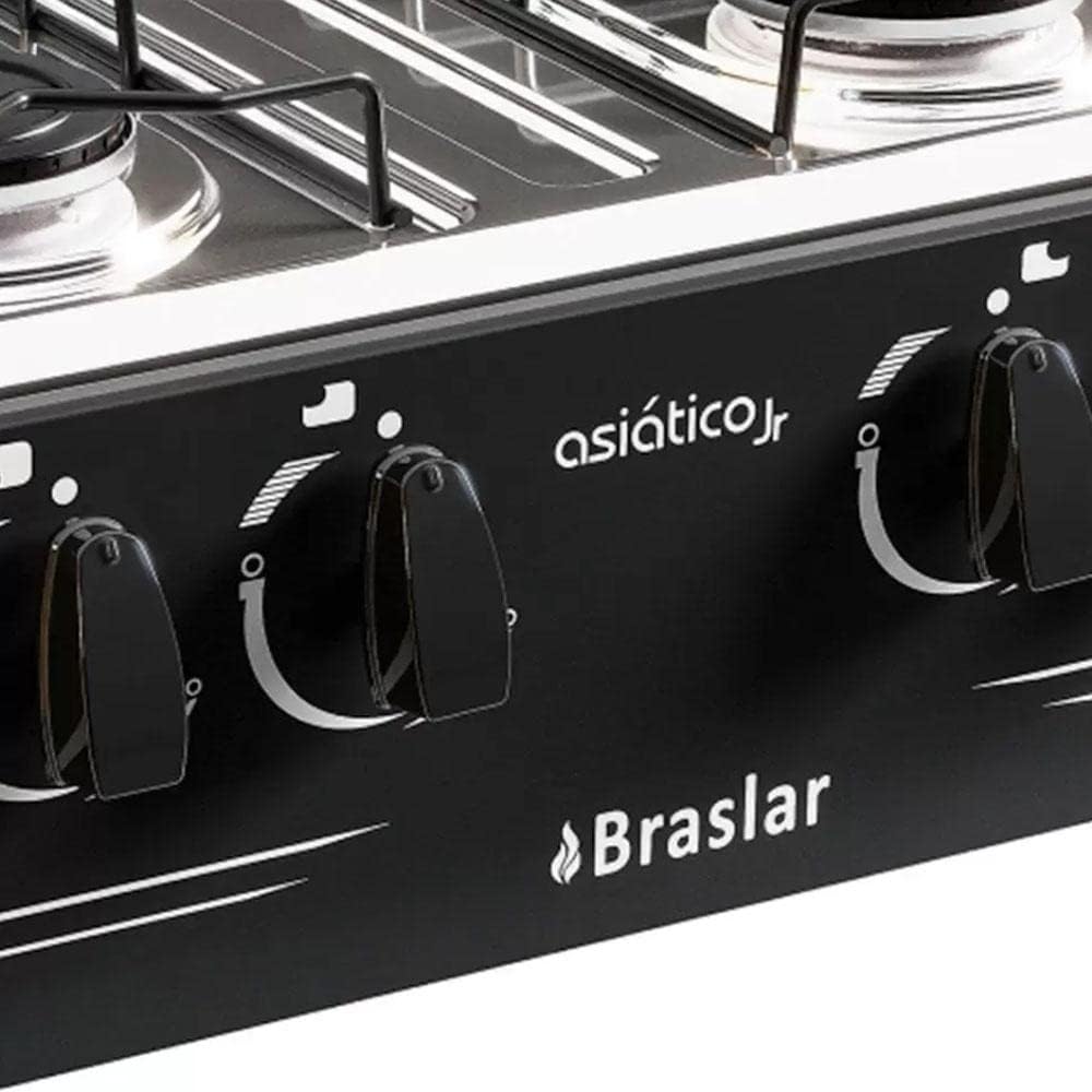 Fogão de Mesa Braslar Asiático 4 Bocas Branco — foto 4