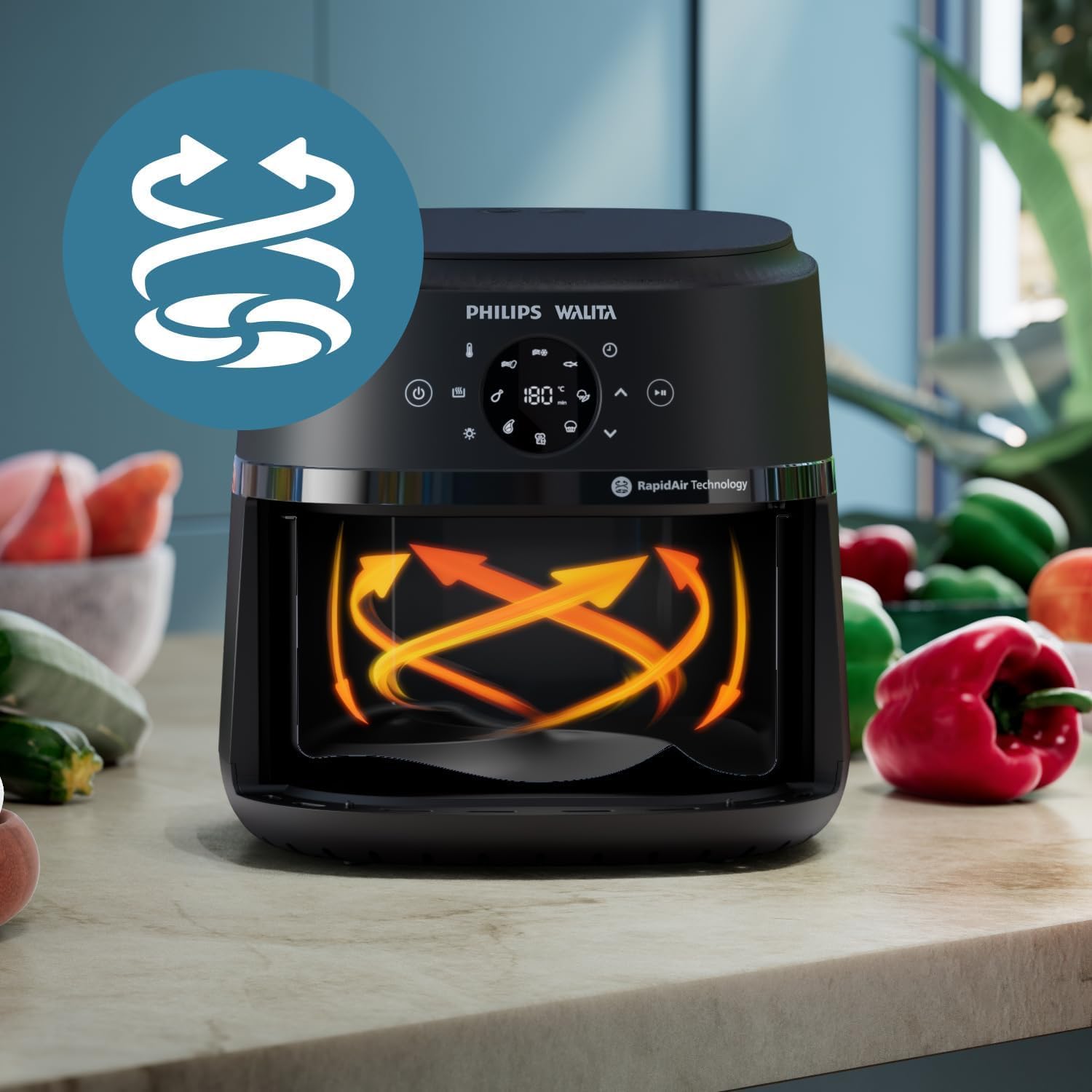 Fritadeira Airfryer Philips Walita com Tecnologia RapidAir e 13 Modos de Preparo — foto 4