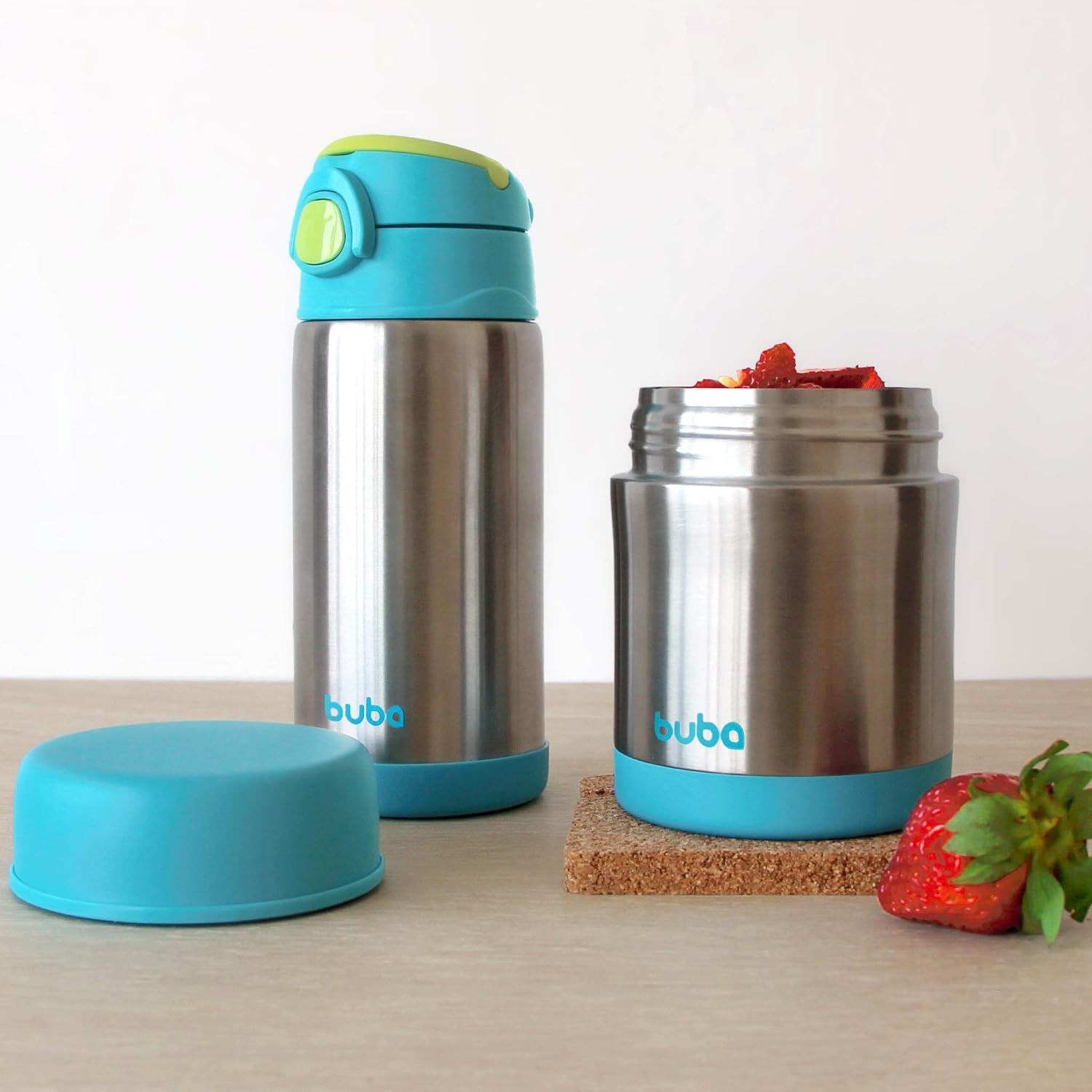 Garrafa Térmica Inox 400ml com Trava de Segurança e Base Antiderrapante — foto 2