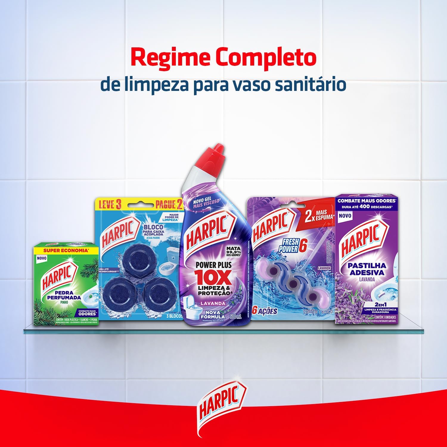 Harpic Bloco Sanitário para Caixa Acoplada Marine - 3 Unidades — foto 5