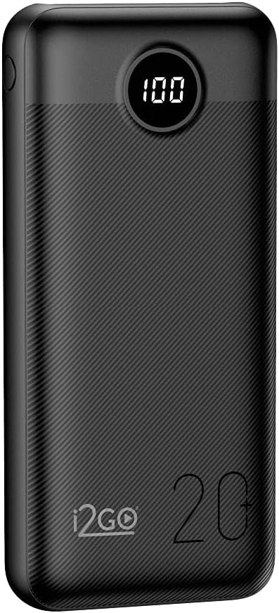 I2GO Power Bank Ultra Rápido 20000mAh Power Delivery 20W - Preto