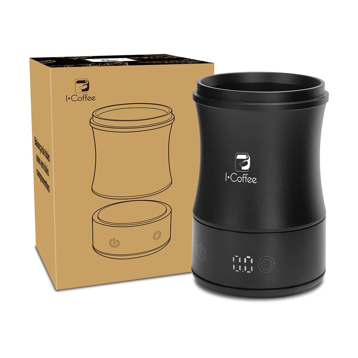 iCoffee Balança Digital de Café com Display Separado - Alta Precisão para Espresso e Outros Métodos