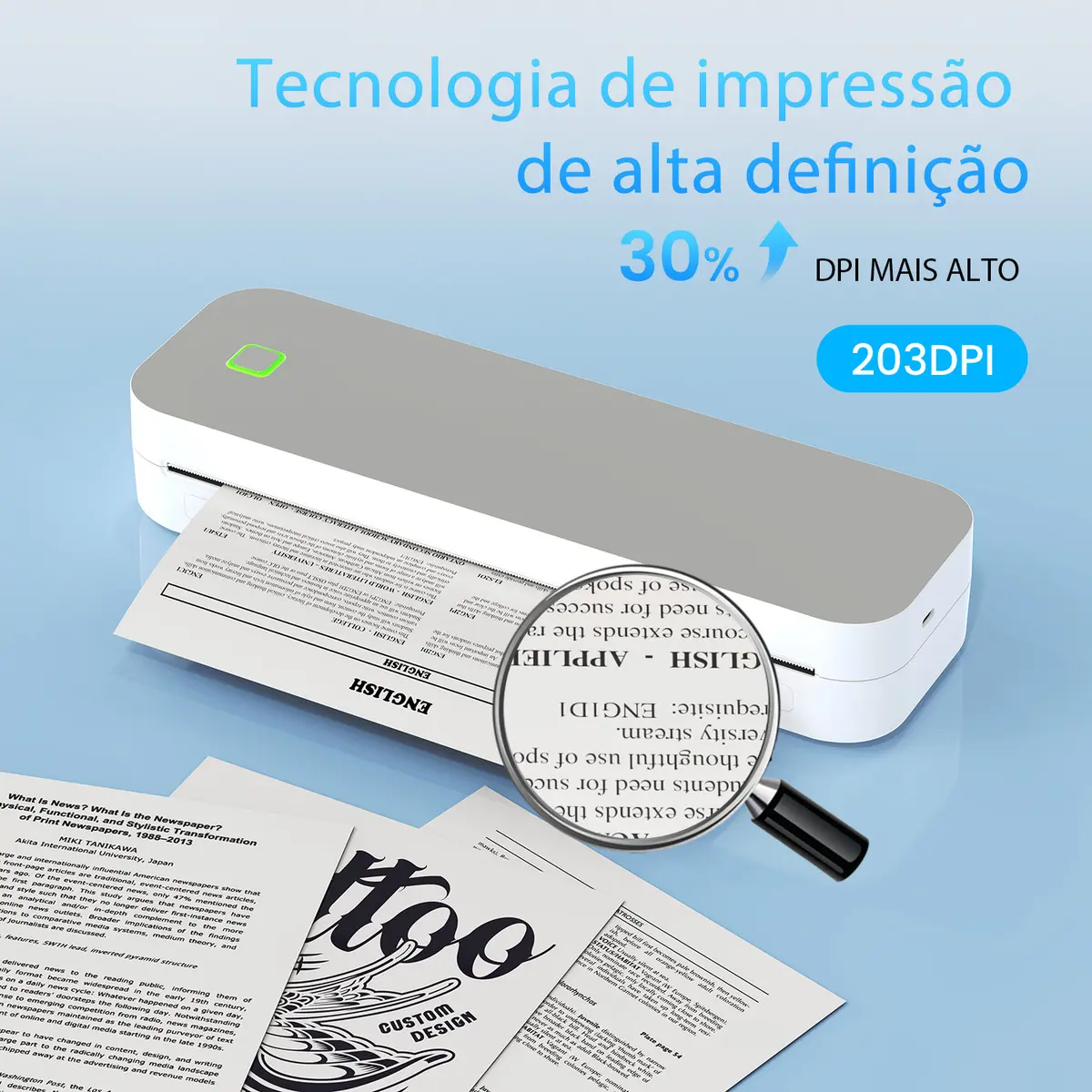Impressora Portátil Ablemark A4 Térmica Bluetooth — foto 2