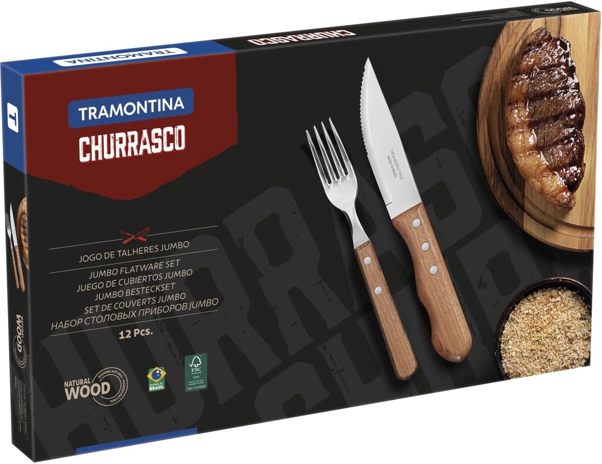 Jogo Churrasco Tramontina Dynamic 12 Peças Inox — foto 3