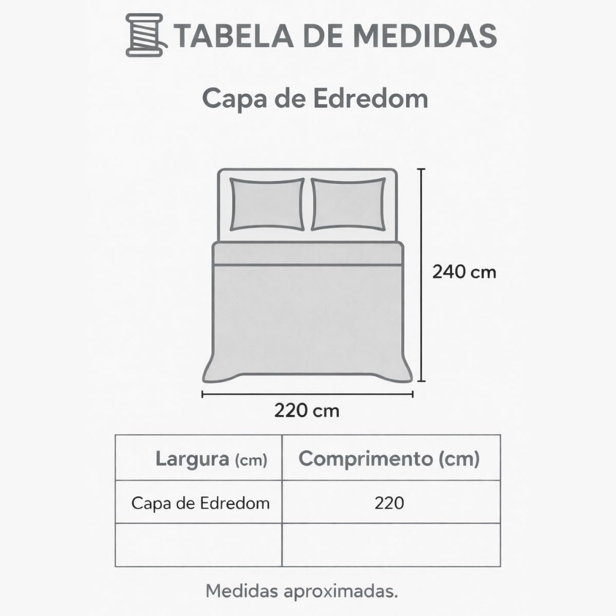 Capa de Edredom Casal/Queen 400 Fios Toque Acetinado - 100% Poliéster — foto 4