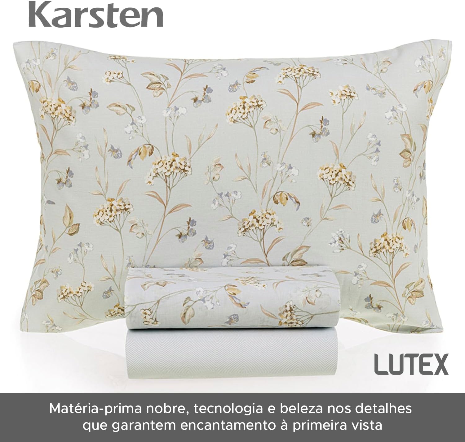 Jogo de Cama Casal 160 Fios Karsten 100% Algodão - Conforto e Estilo — foto 4