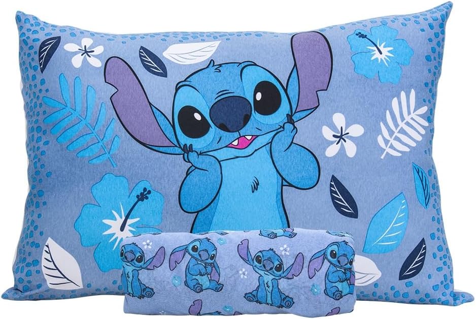 Jogo de Lençol Portallar Disney Stitch Blue 2 Peças Solteiro