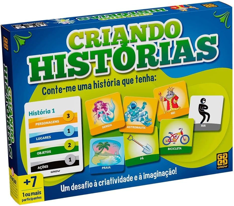 Jogo Educativo Criando Histórias - Estimula Criatividade e Fluência Verbal