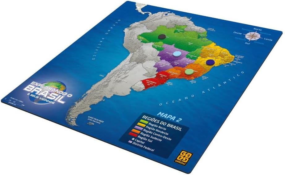Jogo Explorando o Brasil Grow 01658 - Jogo Educativo de Geografia — foto 3