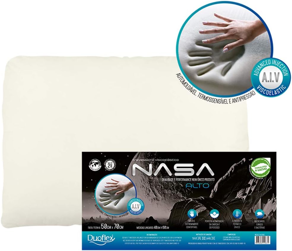 Kit 2 Travesseiros Nasa-X Duoflex - Viscoelástico — foto 3