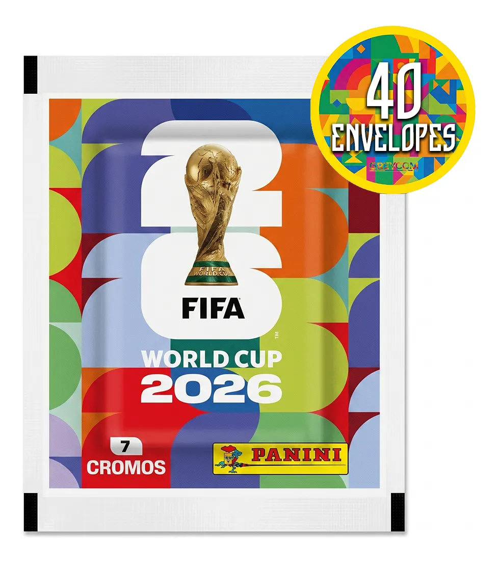 Kit de Figurinhas FIFA World Cup 2026 - 40 Envelopes com 280 Cromos