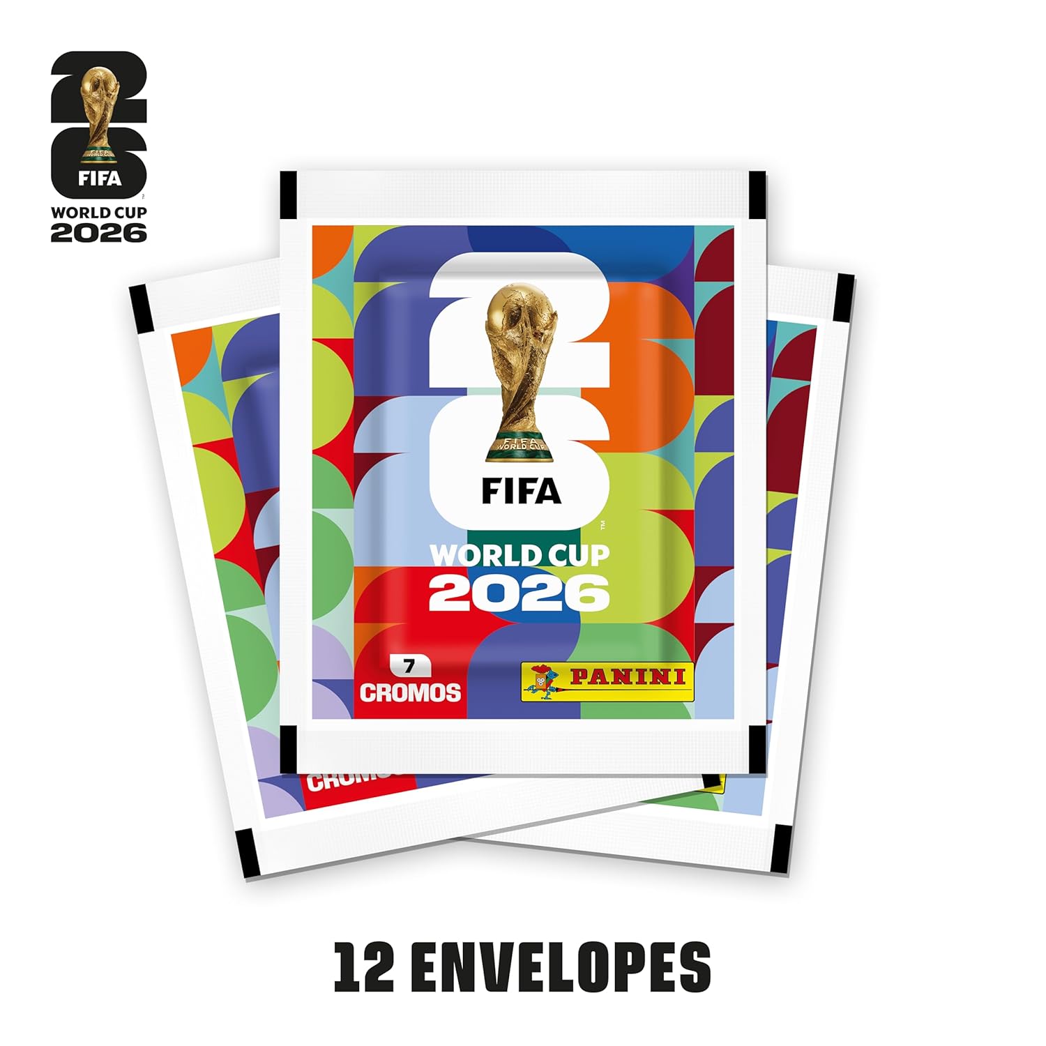 Kit Figurinhas Copa do Mundo FIFA 2026 - 12 Pacotes