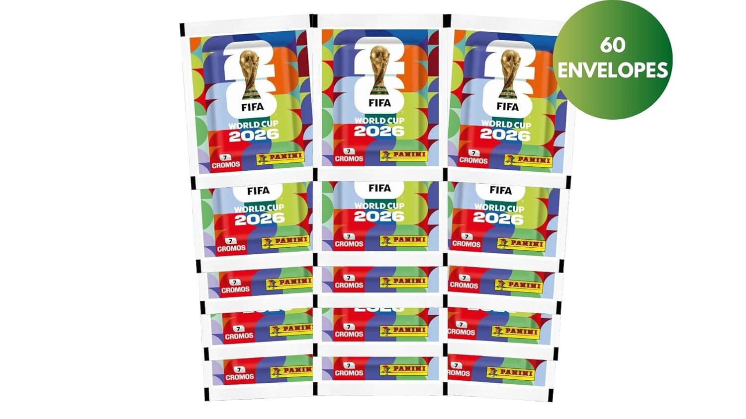 Kit de Figurinhas FIFA World Cup 2026 - 60 Envelopes