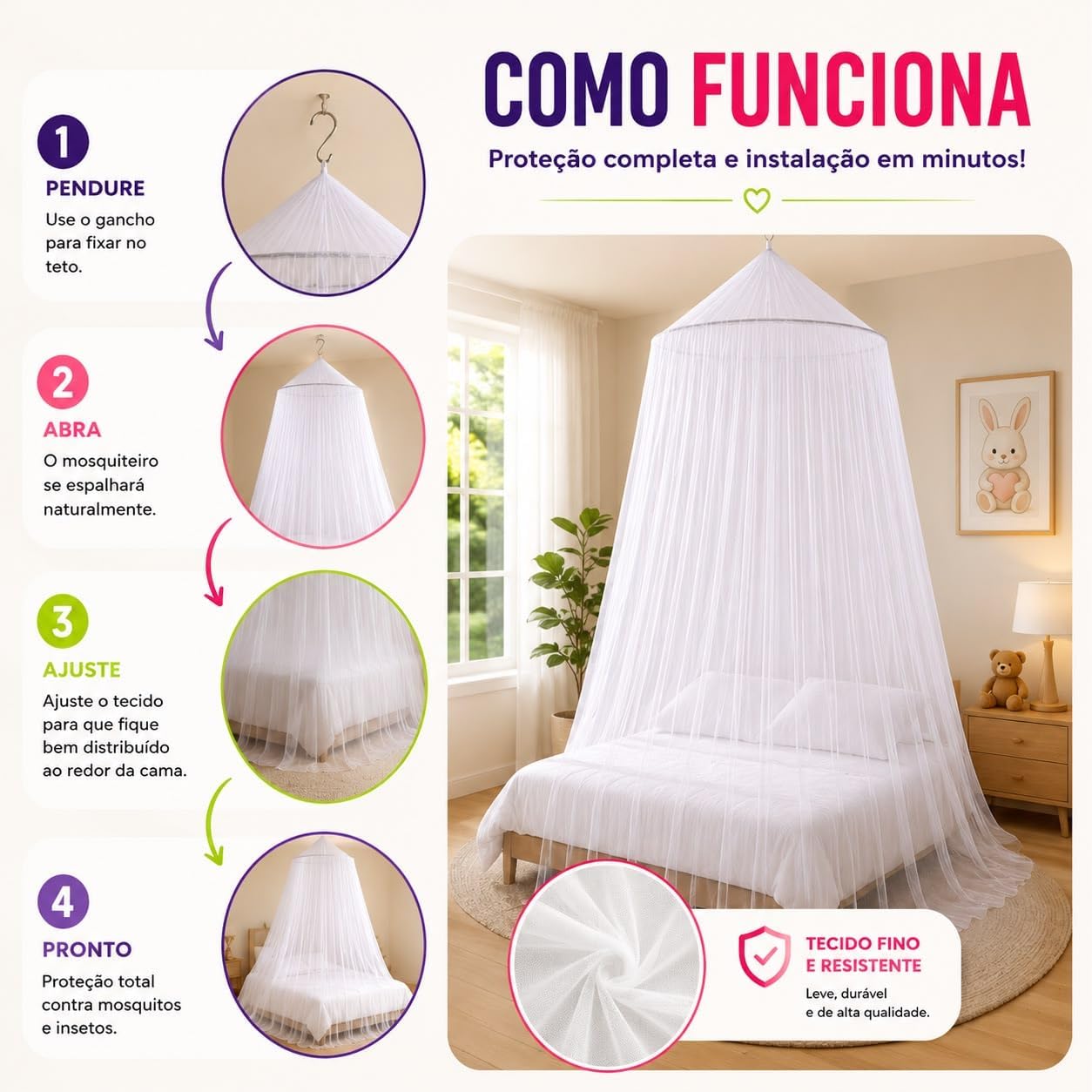 Kit Decorativo Somniee para Quarto Infantil - Elegante e Versátil — foto 3