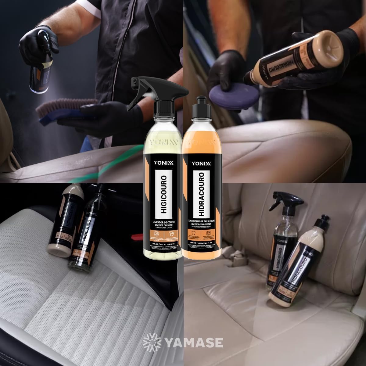 Kit Vonixx Higicouro e Hidracouro para Couro Automotivo - 500ml — foto 2