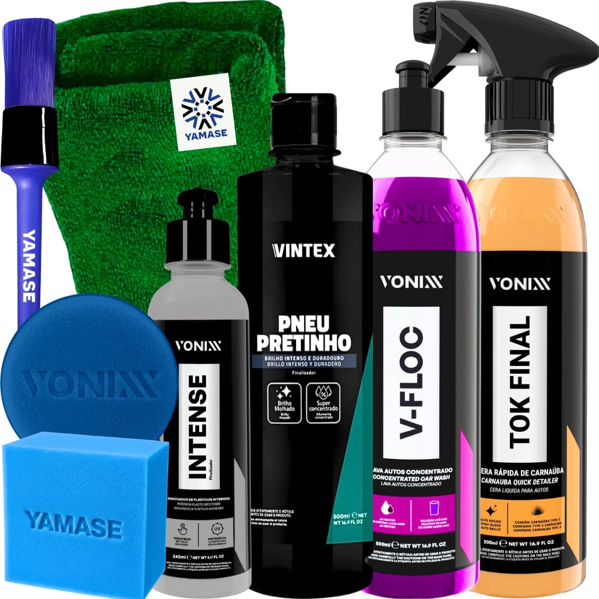 Kit Vonixx V-Floc 500ml, Intense 240ml e Acessórios