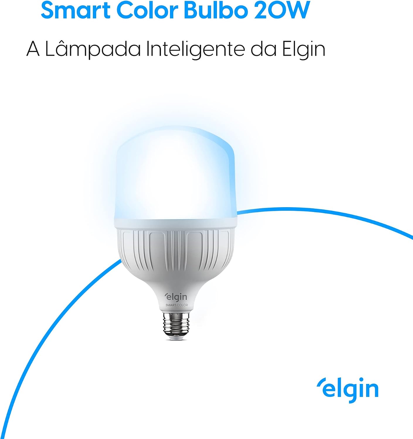 Lâmpada Inteligente Elgin Smart Wi-Fi RGB E27 20W — foto 2