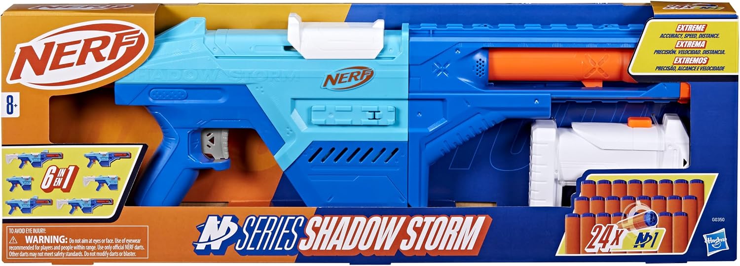 Lançador Nerf N Series Shadow Storm com Apoiador Removível — foto 5