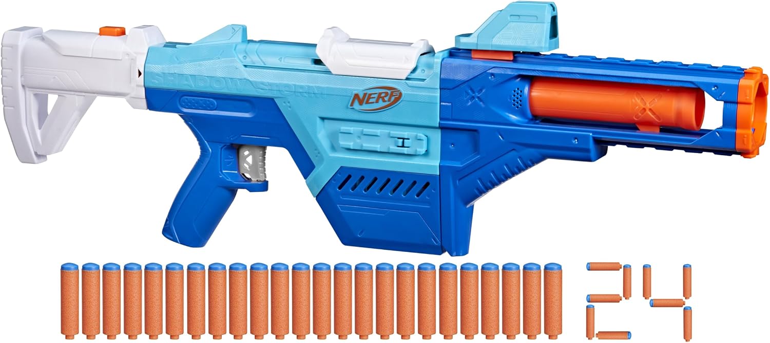 Lançador Nerf N Series Shadow Storm com Apoiador Removível