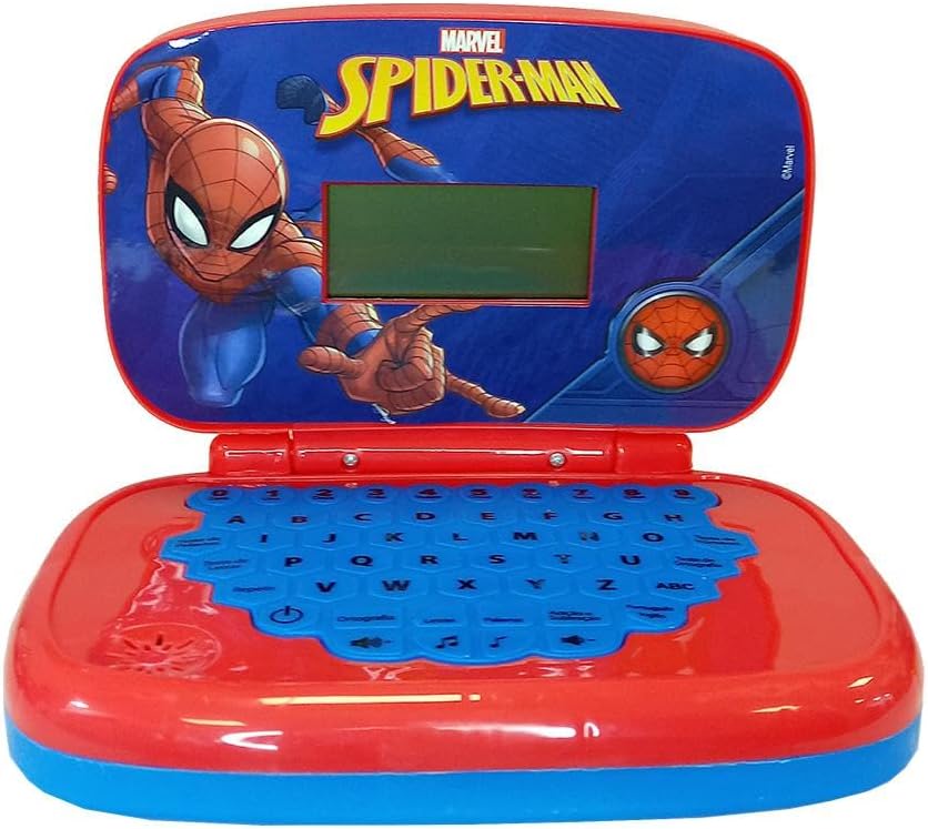 Laptop Infantil Educativo Homem-Aranha com Música e Letras