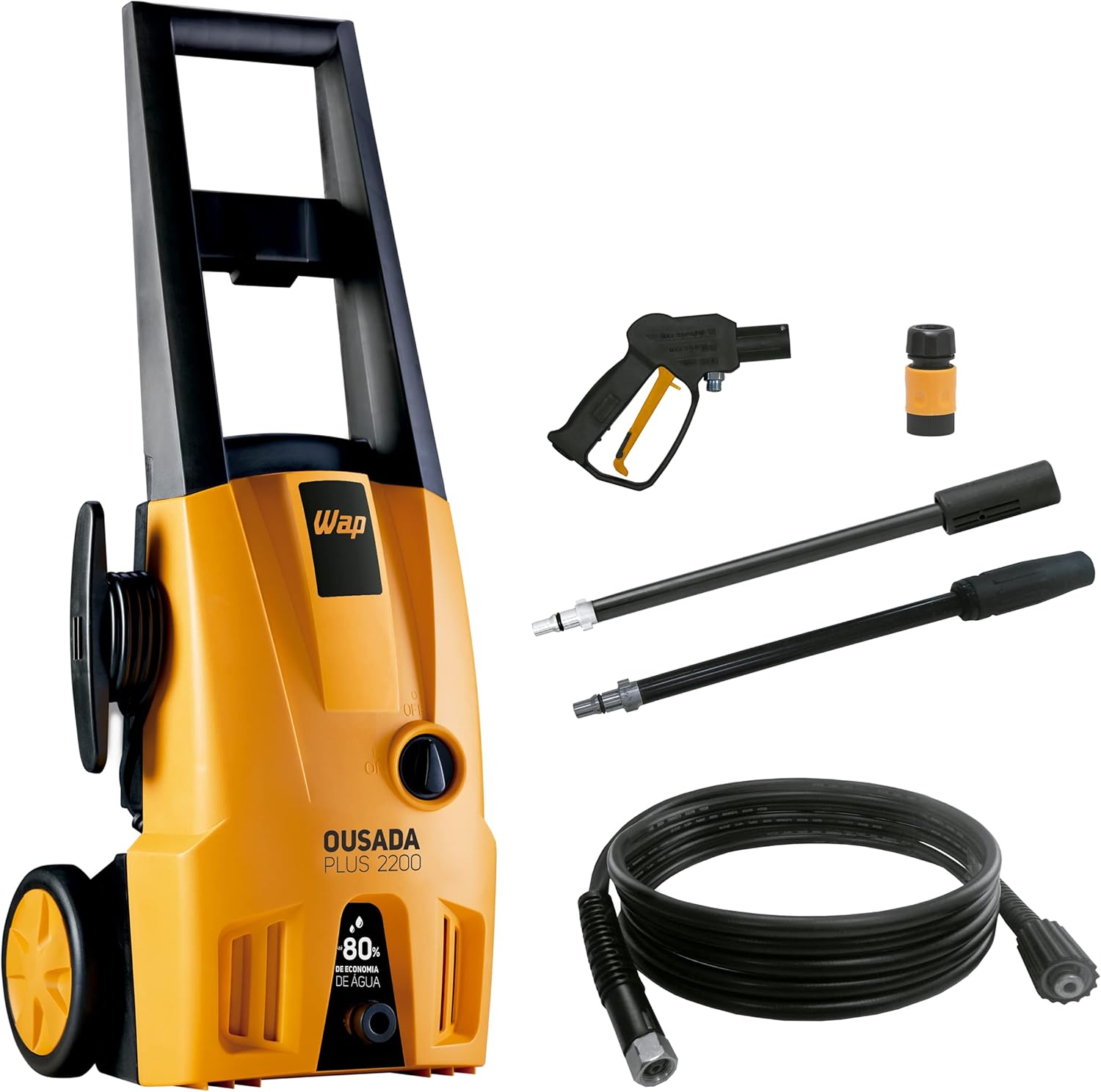Lavadora de Alta Pressão WAP Ousada Plus 2200 - 1500W, 1750 PSI, 3m Mangueira
