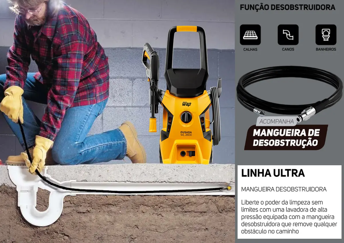 Lavadora de Alta Pressão WAP Ousada WL 2600 Ultra - Bivolt 110V/220V — foto 2