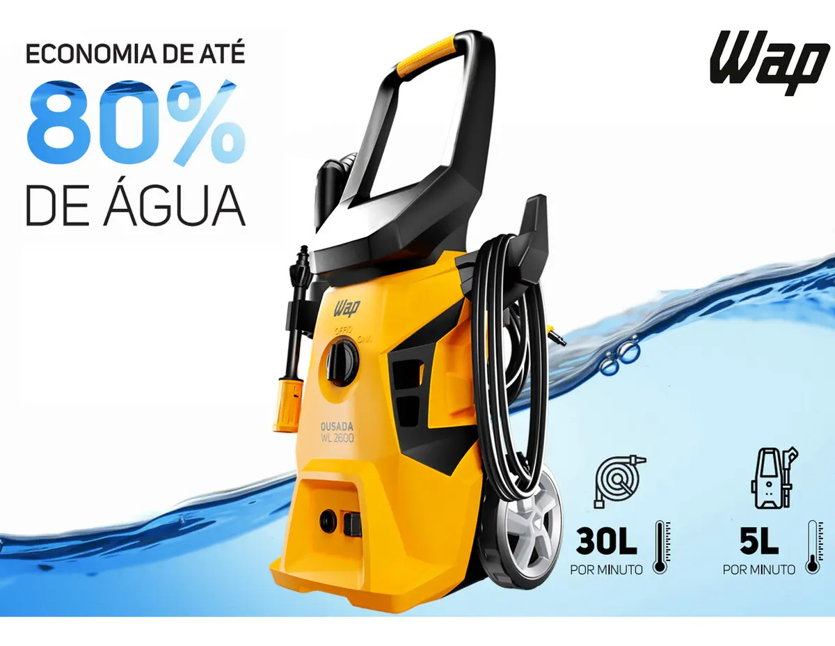 Lavadora de Alta Pressão WAP Ousada WL 2600 Ultra - Bivolt 110V/220V — foto 3