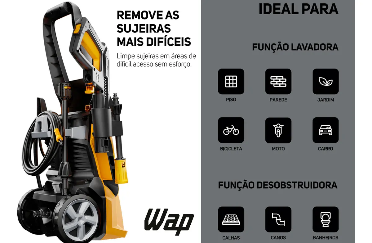 Lavadora de Alta Pressão WAP Ousada WL 2600 Ultra - Bivolt 110V/220V — foto 4