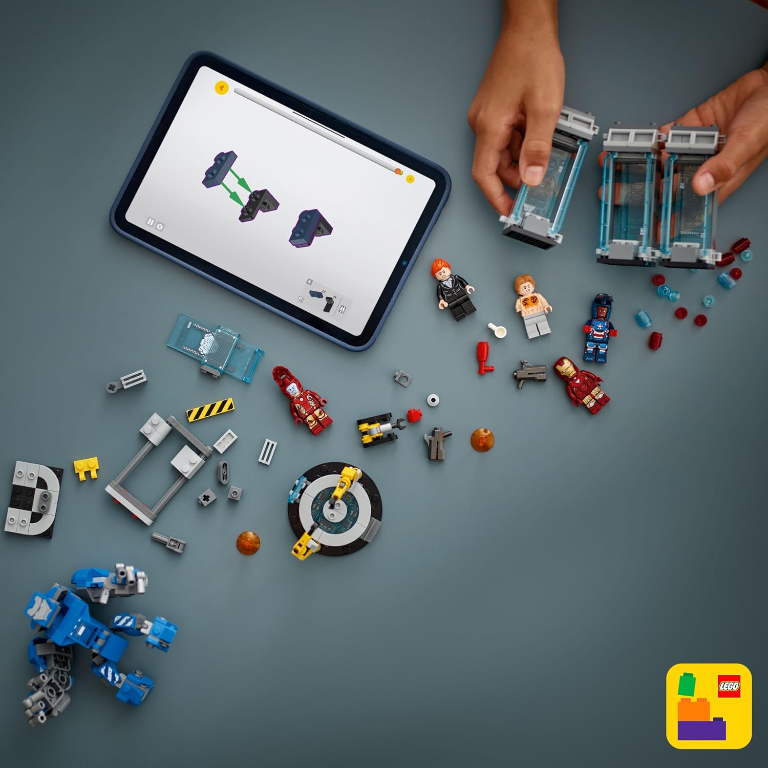 LEGO Marvel Laboratório do Homem de Ferro: Salão de Armaduras 76315 — foto 6