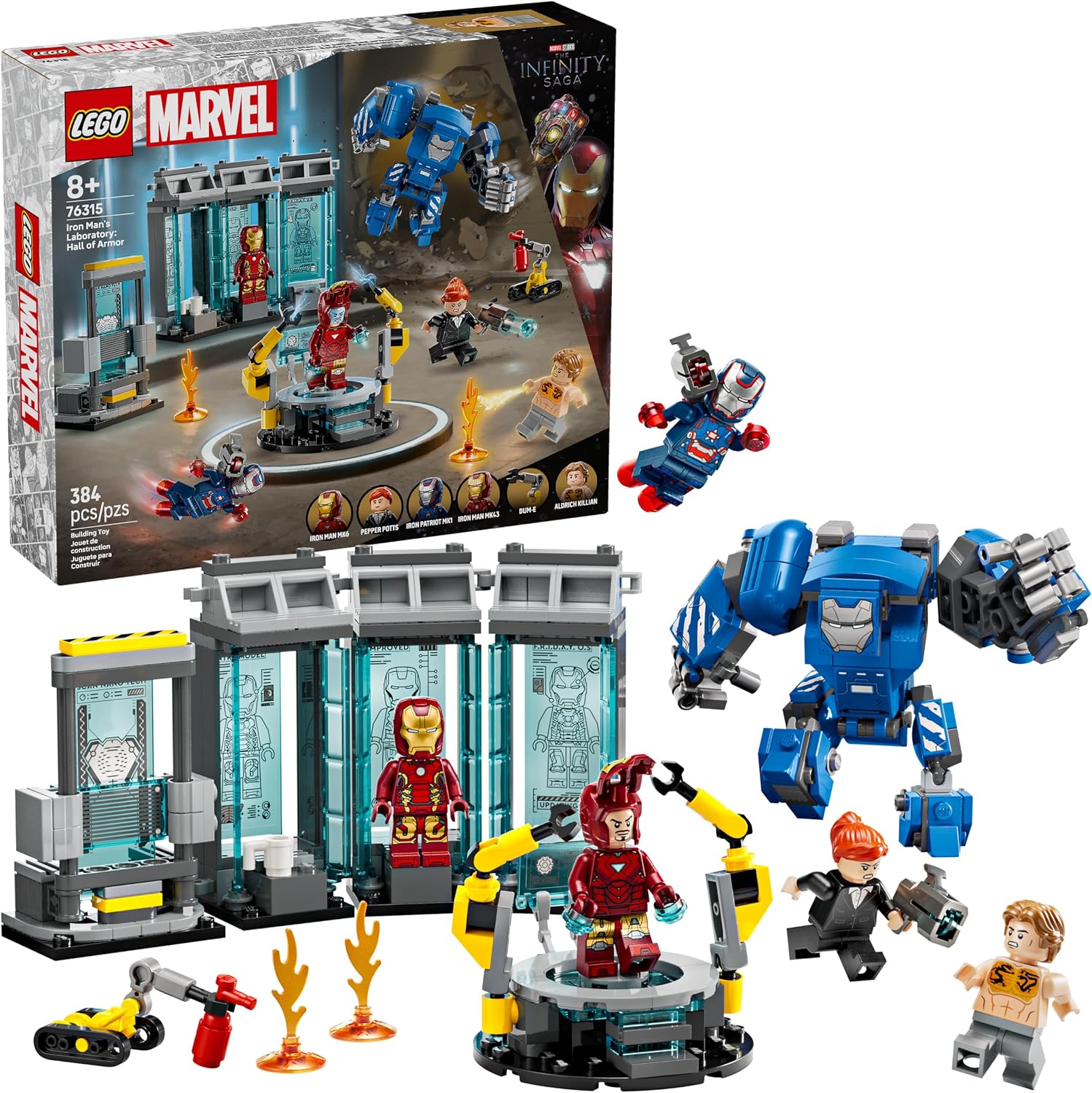 LEGO Marvel Laboratório do Homem de Ferro: Salão de Armaduras 76315