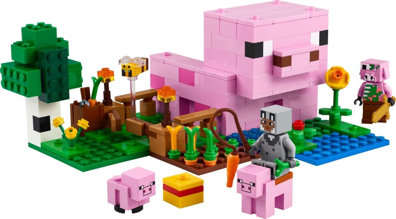 LEGO Minecraft A Casa do Porco Bebê - 238 Peças — foto 4