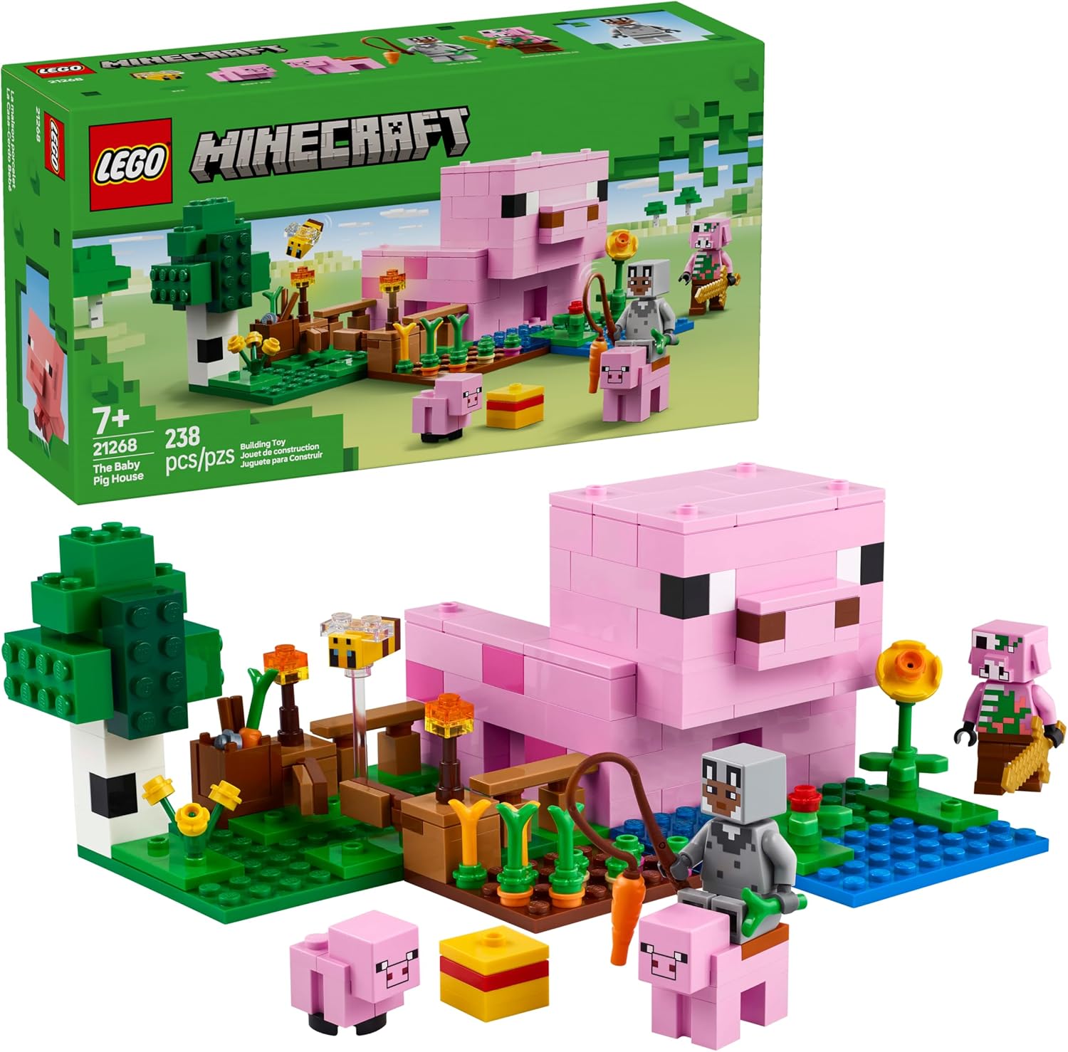 LEGO Minecraft A Casa do Porco Bebê - 238 Peças