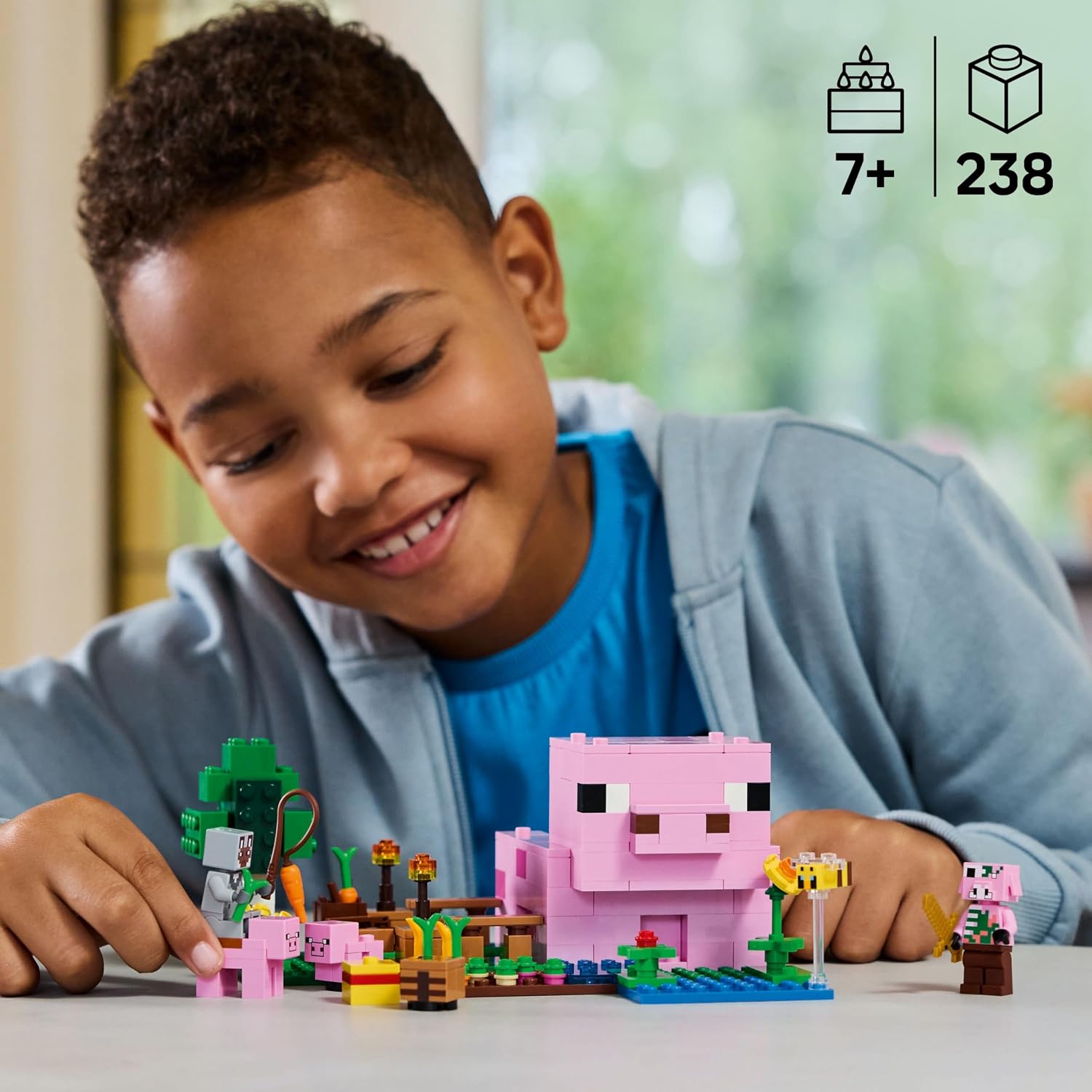 LEGO Minecraft A Casa do Porco Bebê - 238 Peças — foto 2