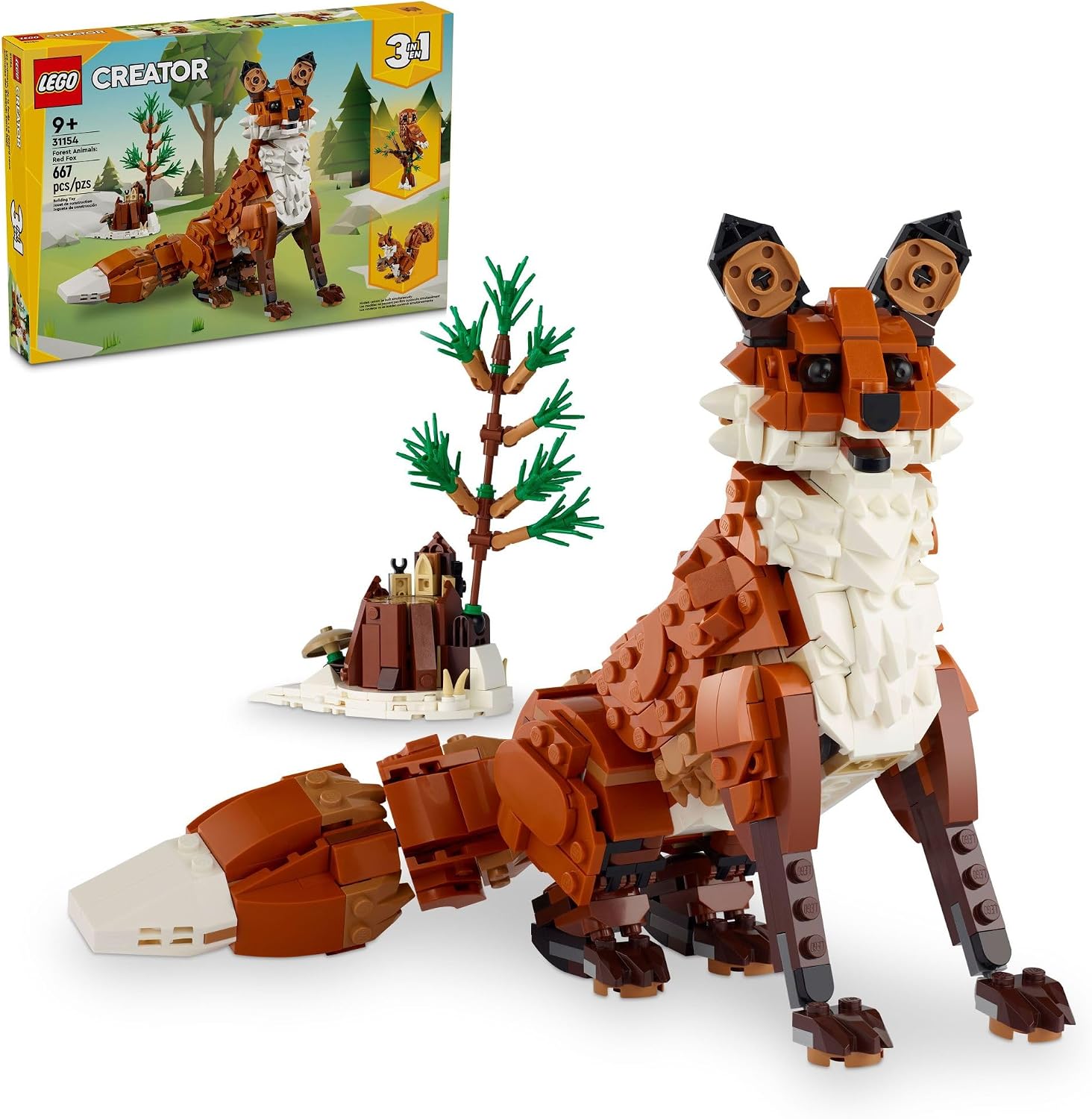 LEGO Creator 31154 Animais da Floresta: Raposa Vermelha - 667 peças