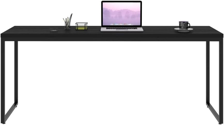 Mesa Dynamica Diretor DYME6180 180x60x75cm Amadeirado/Est.Preta — foto 5