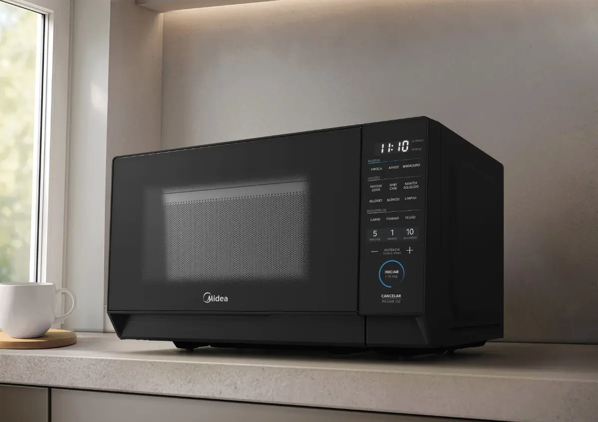 Micro-ondas Midea MasterCook 20L Preto Bivolt 110V/220V — foto 4