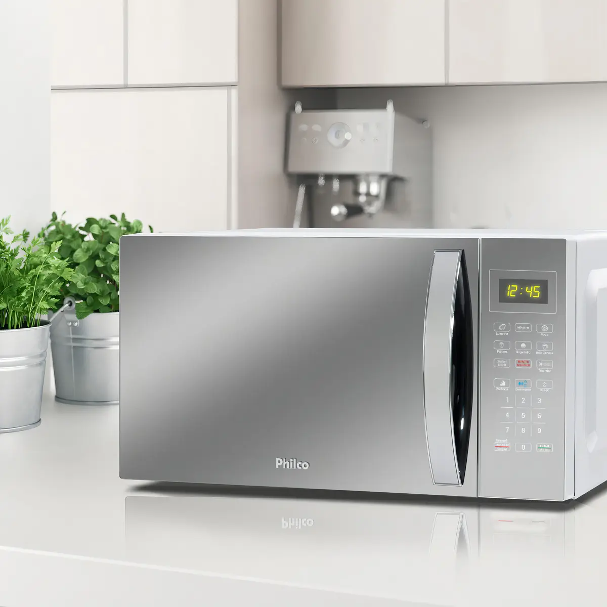 Micro-ondas Philco PMO38E 33L Espelhado Branco 1400W 220V — foto 3