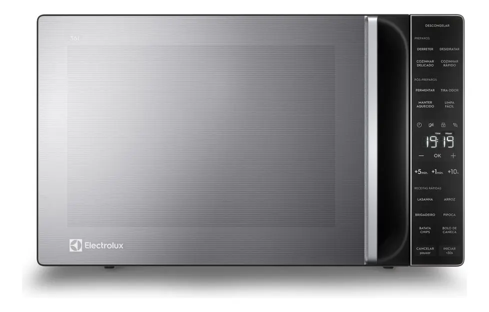 Micro-ondas Electrolux ME36S Efficient 36L Inox com Descongelamento Bivolt