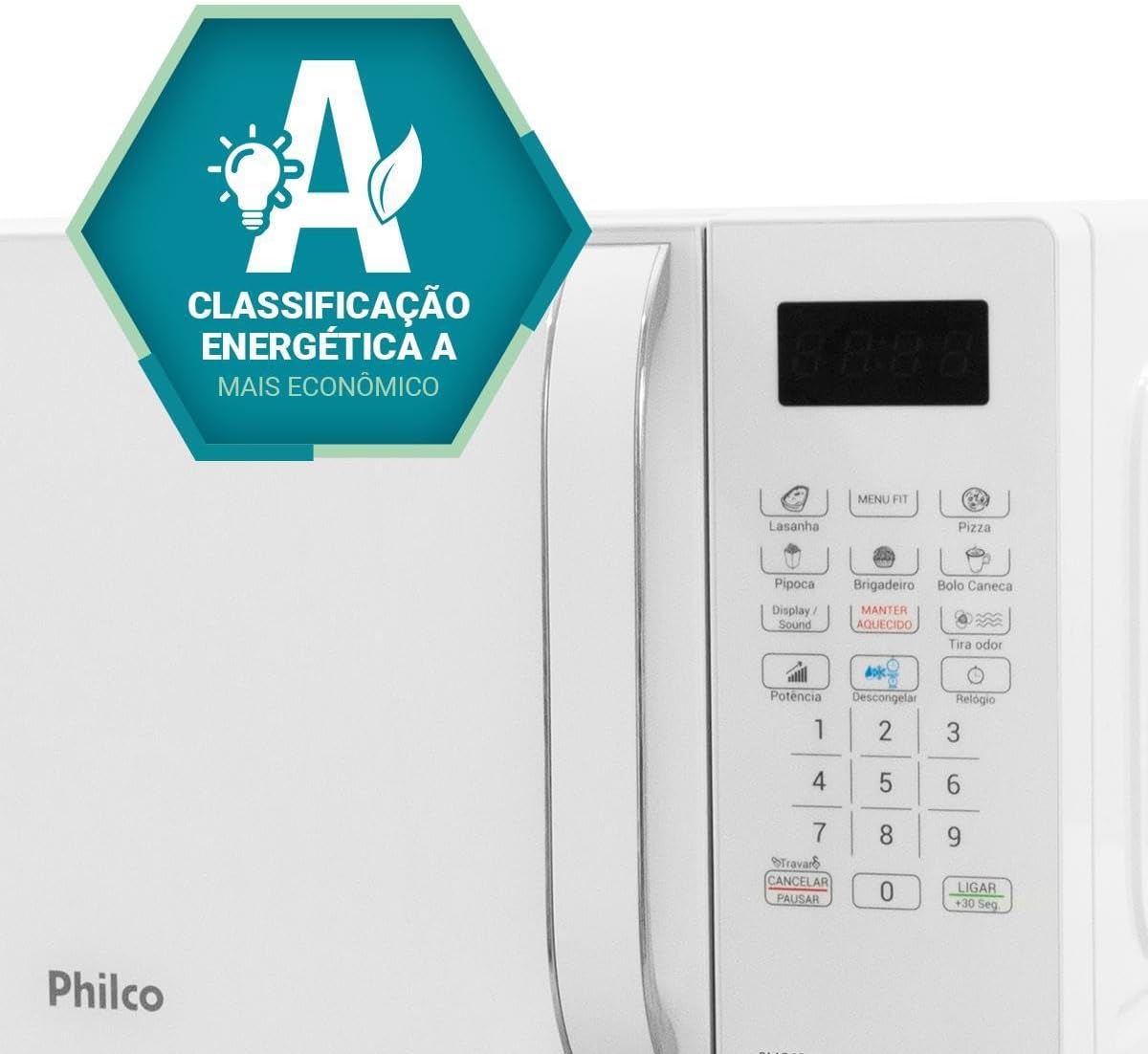 Micro-ondas Philco PMO23B 20L Branco 110V — foto 3