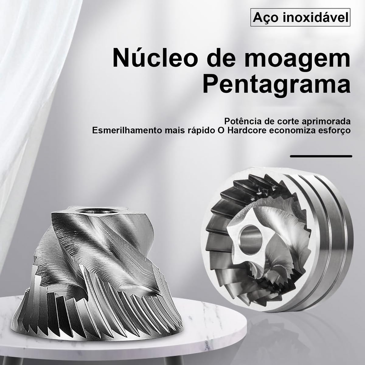 Moedor de Café Ajustável com 30 Níveis de Moagem - Metal Unibody — foto 6