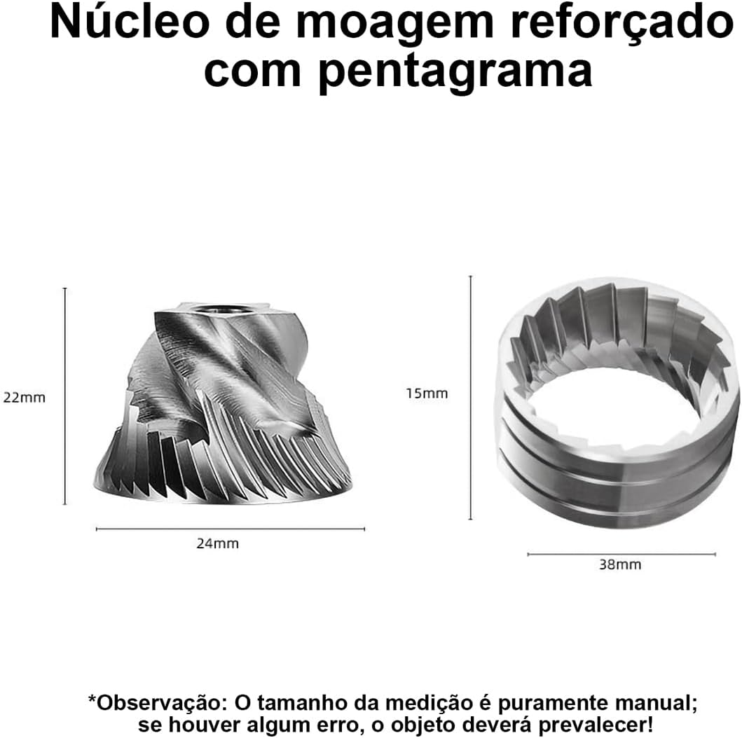 Moedor de Café Ajustável com 30 Níveis de Moagem - Metal Unibody — foto 5