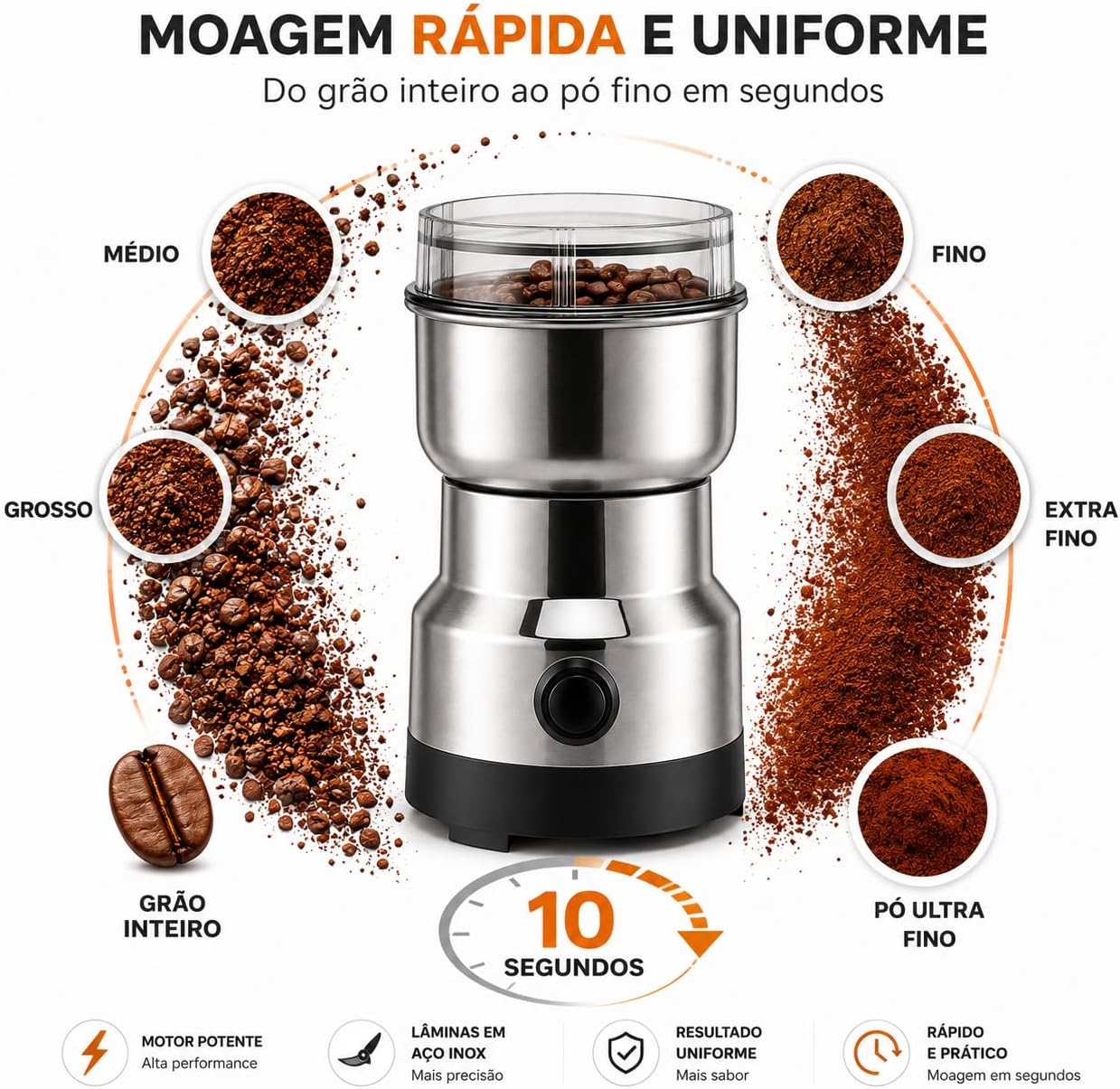 Moedor Manual de Café e Especiarias 110V — foto 6