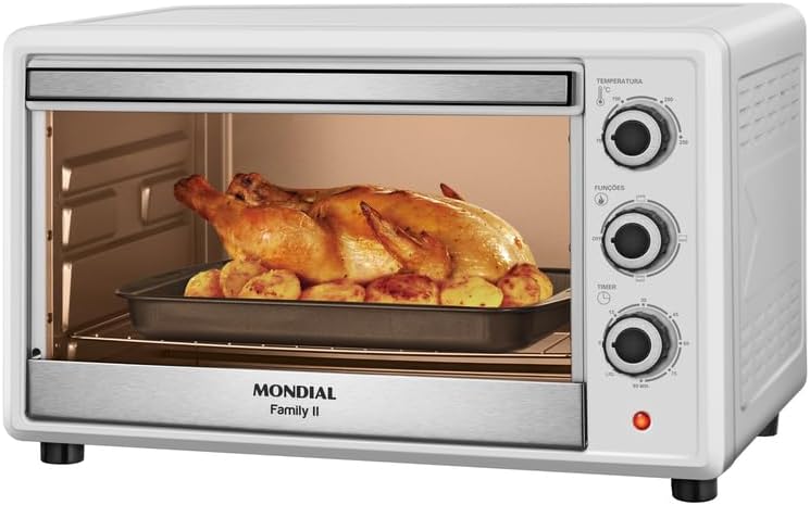 Mondial Forno Elétrico 42L Family II Branco/Inox 1600W 220V - FRN-42-W