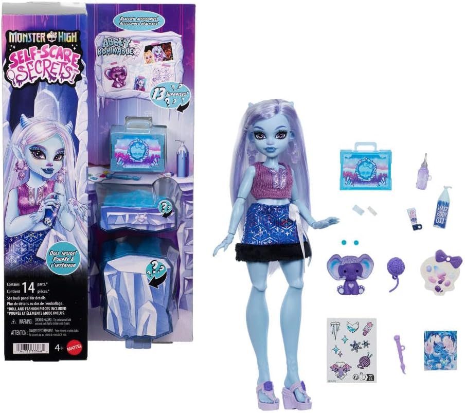 Monster High Abbey Bominable Boneca Colecionável com 13 Surpresas - Mattel 2025