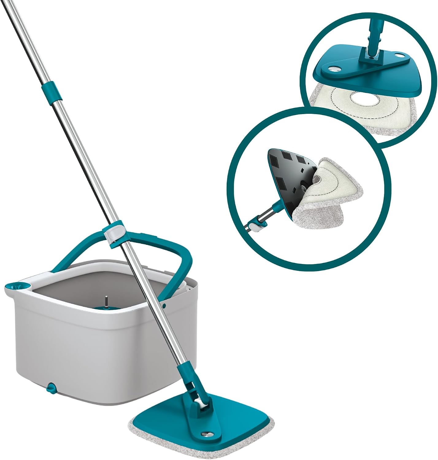 Mop Giratório Água Limpa com Alças Flexíveis - Flash Limp