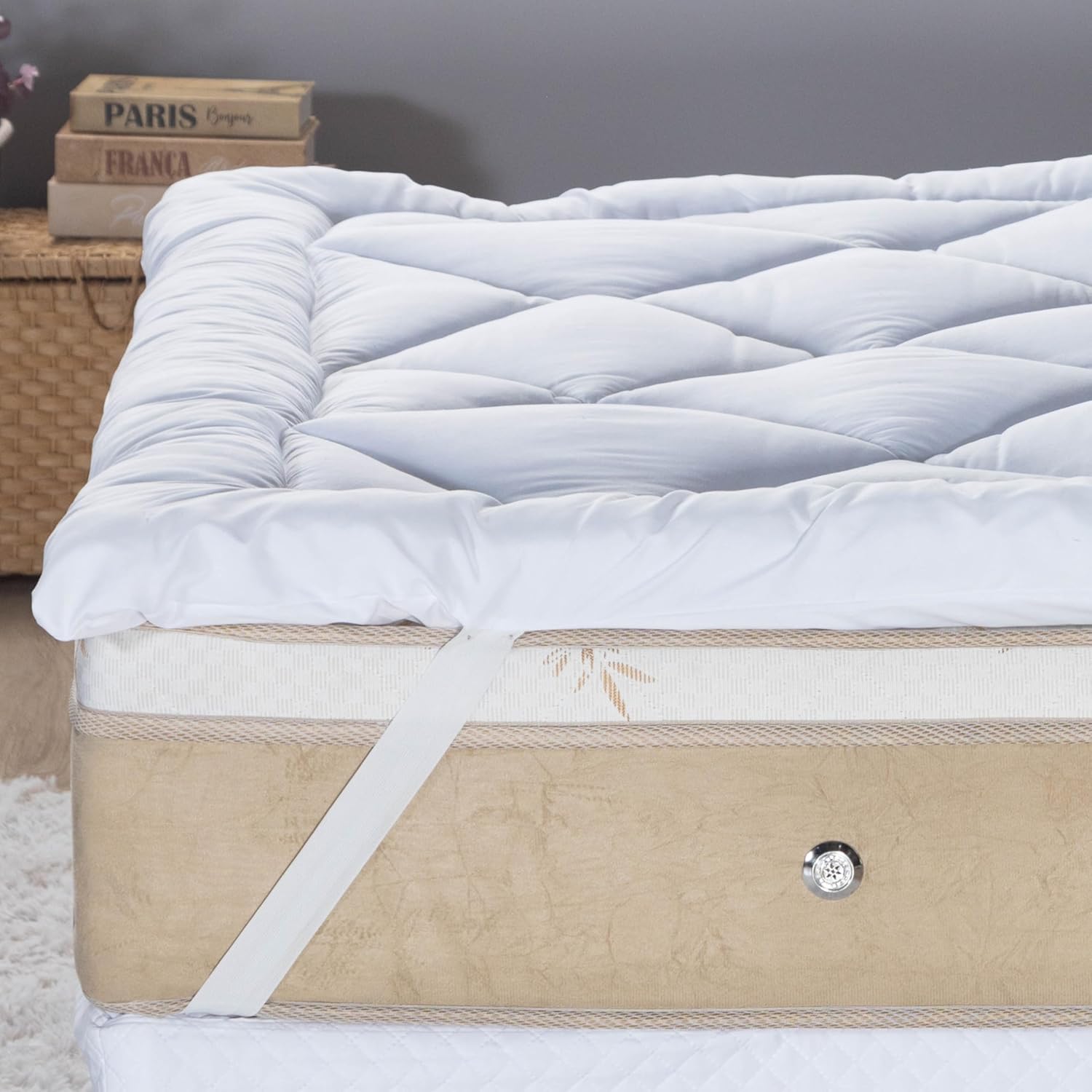 Pillow Top 400 fios toque de plumas - Solteiro, Casal, Queen e King