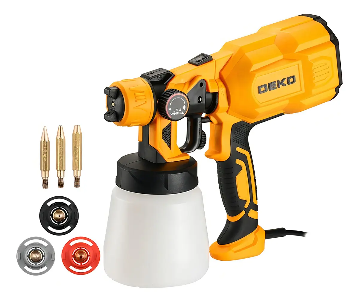 Pistola de Pintura HVLP Deko 800ml 3 Bicos 550W