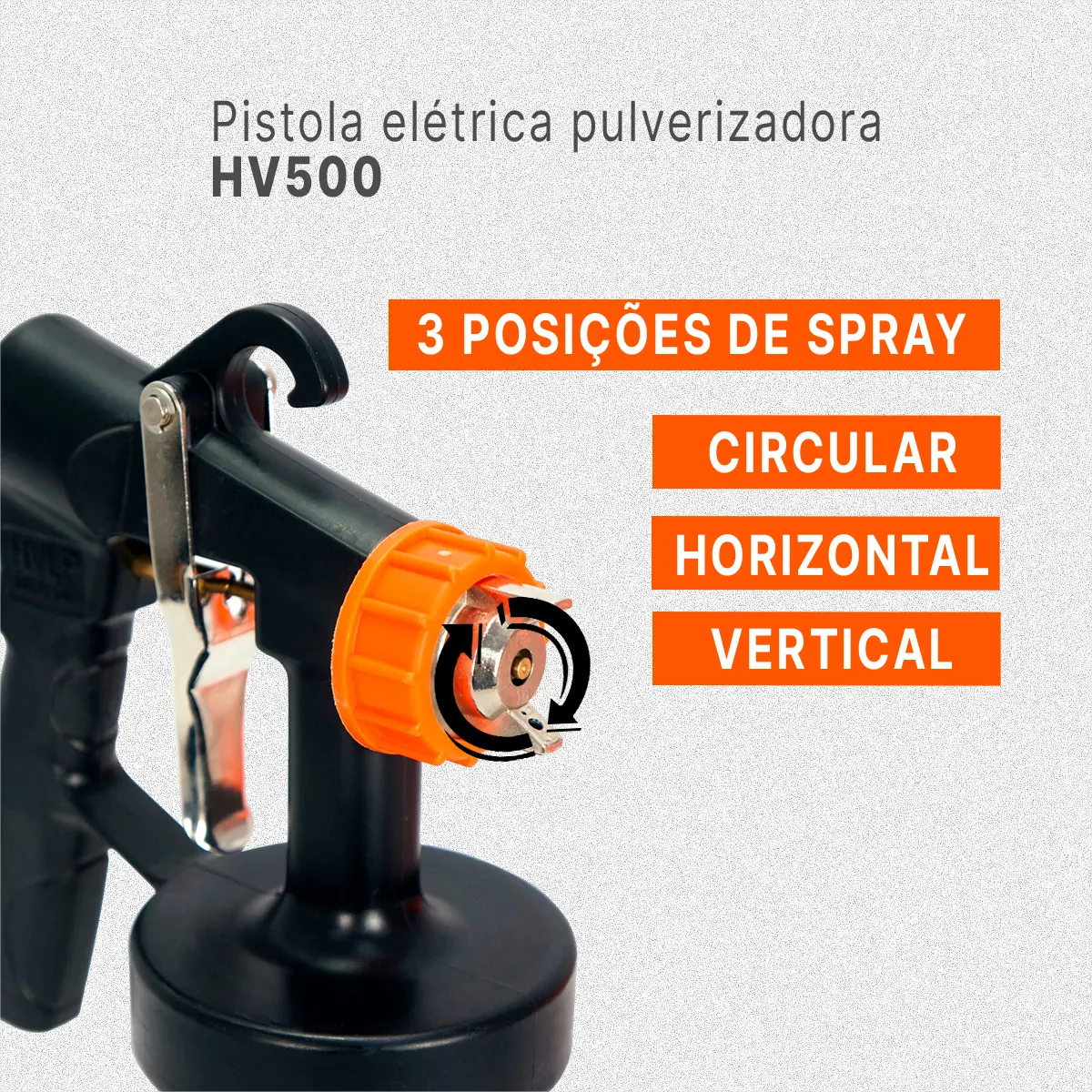 Intech HV500 Pistola de Pintura Elétrica HVLP 450W — foto 3
